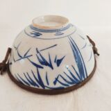 Asian bowl with metal frame imitating bamboo