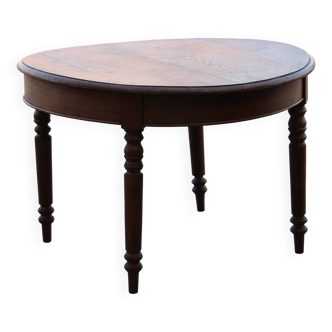 Louis-Philippe round oak table