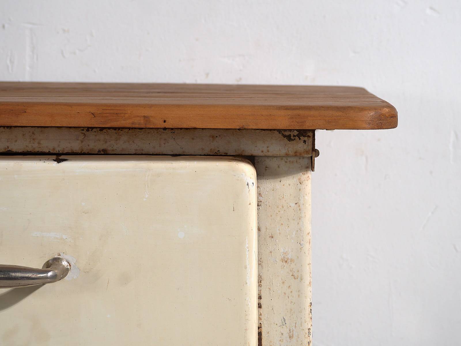 Industrial work table with drawers (c.1940) #75