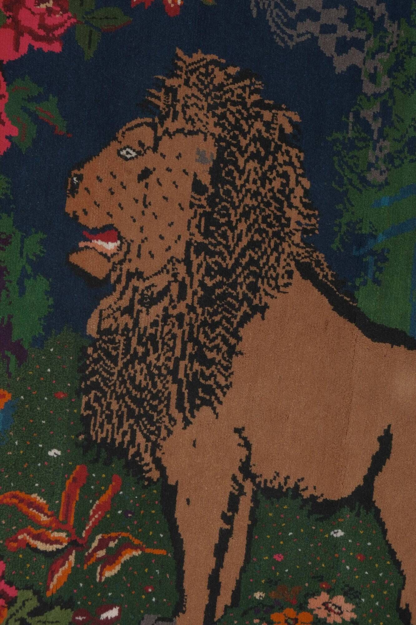 Vintage hand-embroidered textile 175x242 cm