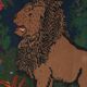 Vintage hand-embroidered textile 175x242 cm