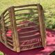 Magazine door in wood 70s