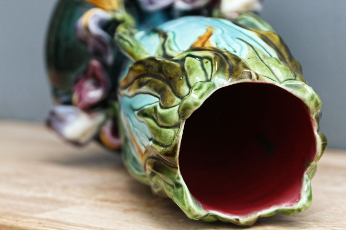 Pair of slurry vases, art nouveau