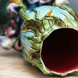 Paire de vases en barbotine, art nouveau
