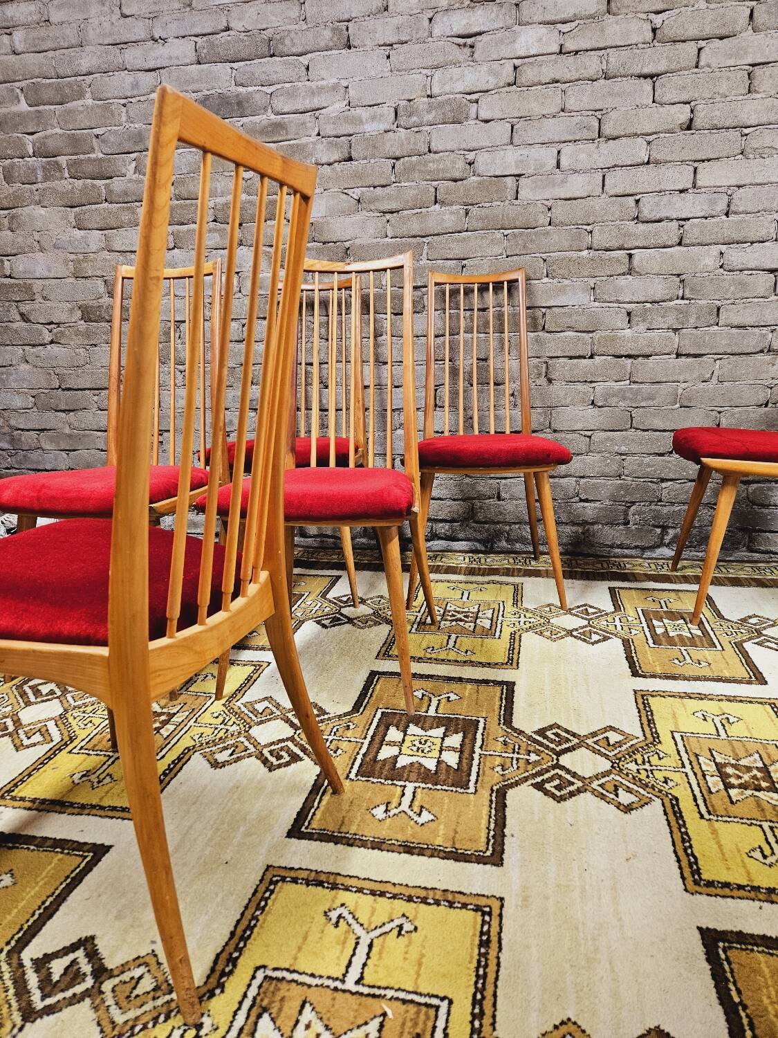 Set of 6 teak chairs by Ernst Martin Dettinger 1960