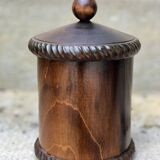 wooden storage box or jar