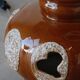 Vintage 70s ceramic lamp – retro light fixture