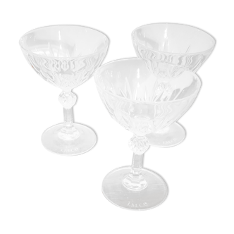 Crystal champagne glasses