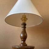 Small turned wooden lamp