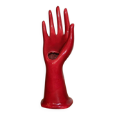 Main vintage raspberry red ceramic soliflore