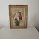 Oil on Canvas Painting - Still Life Flowers Bouquet with Dahlias Signed C D