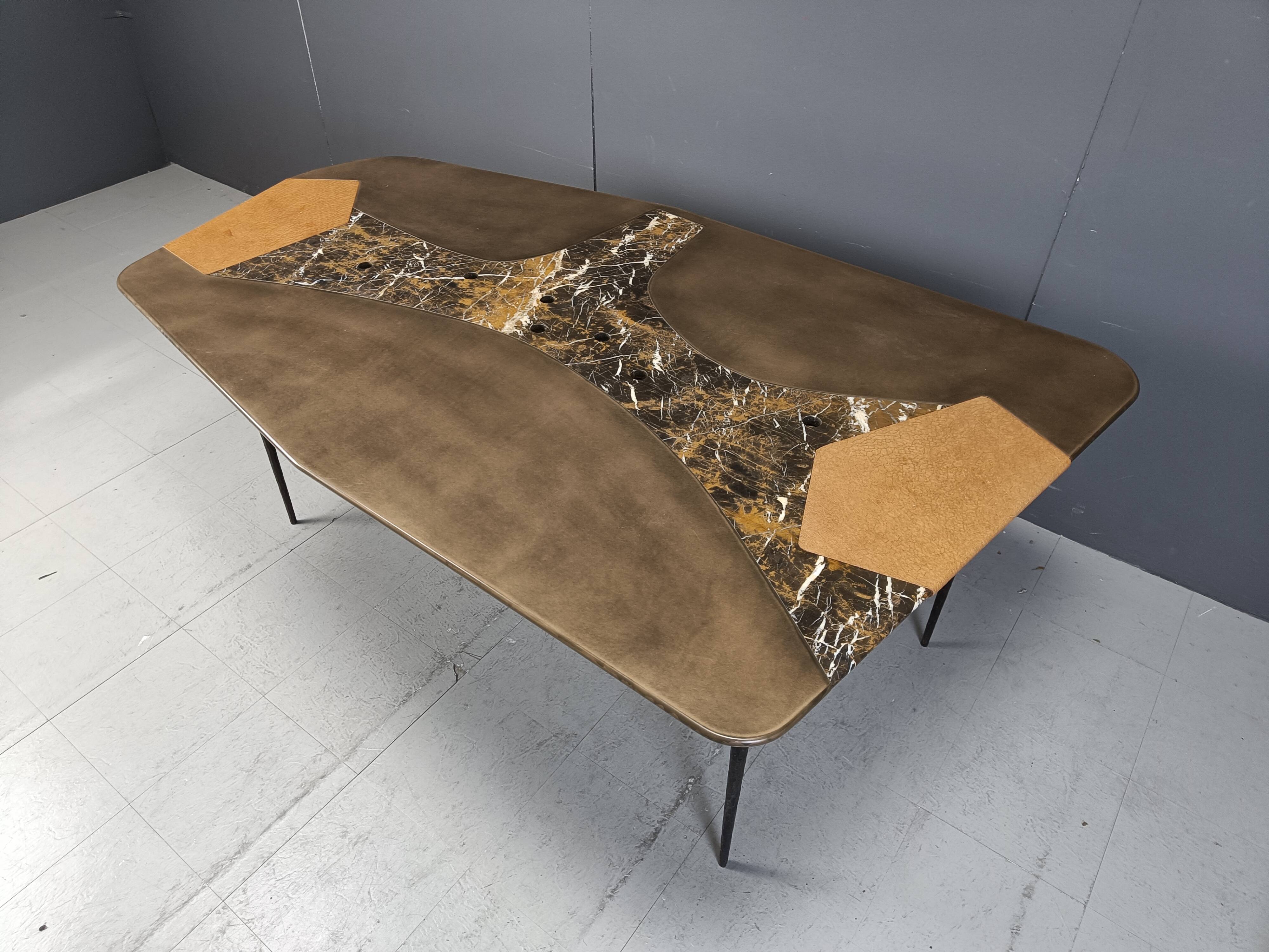 Hand made design dining table, 1990s