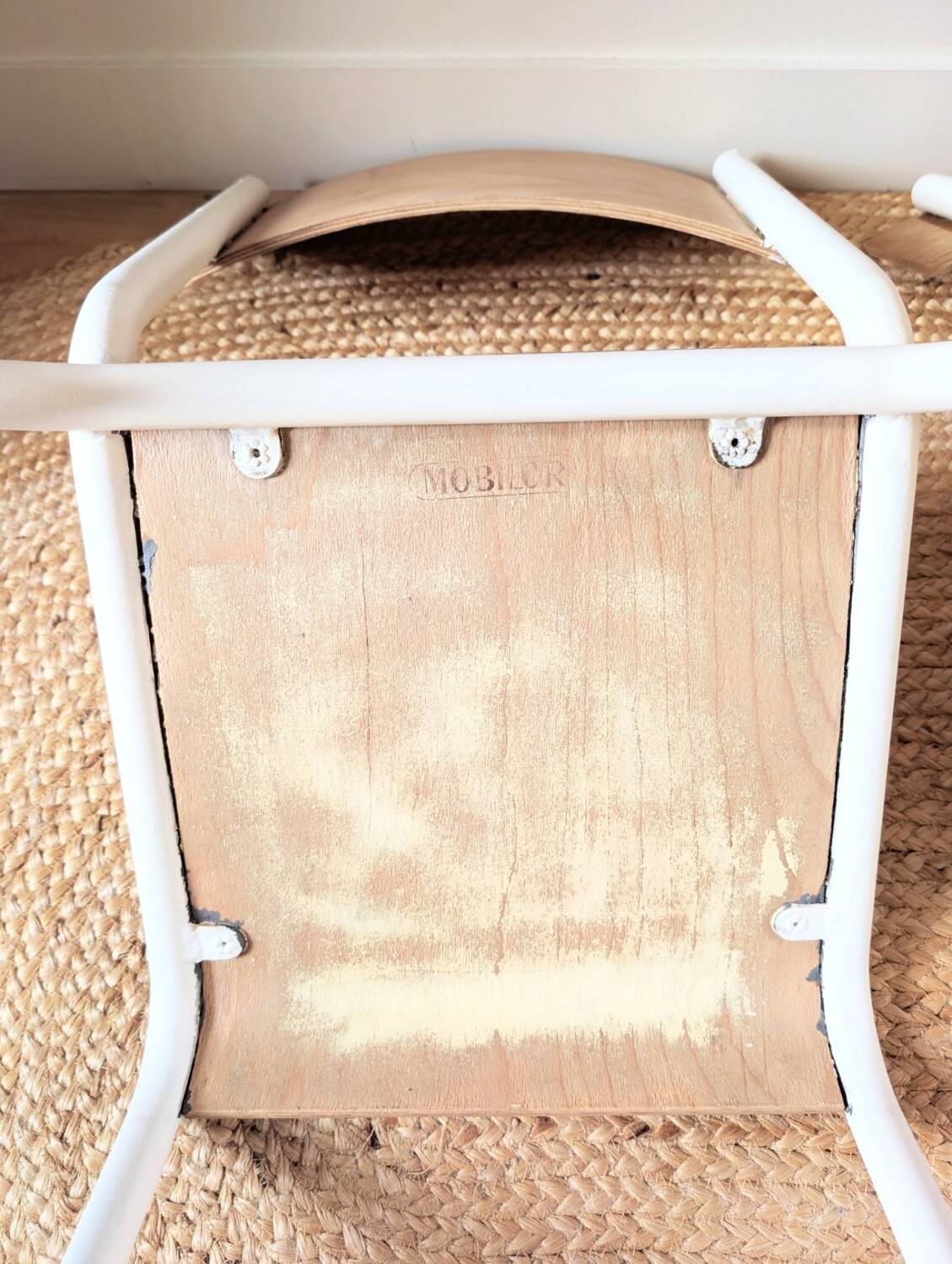 Set of 4 reimagined and mismatched vintage chairs