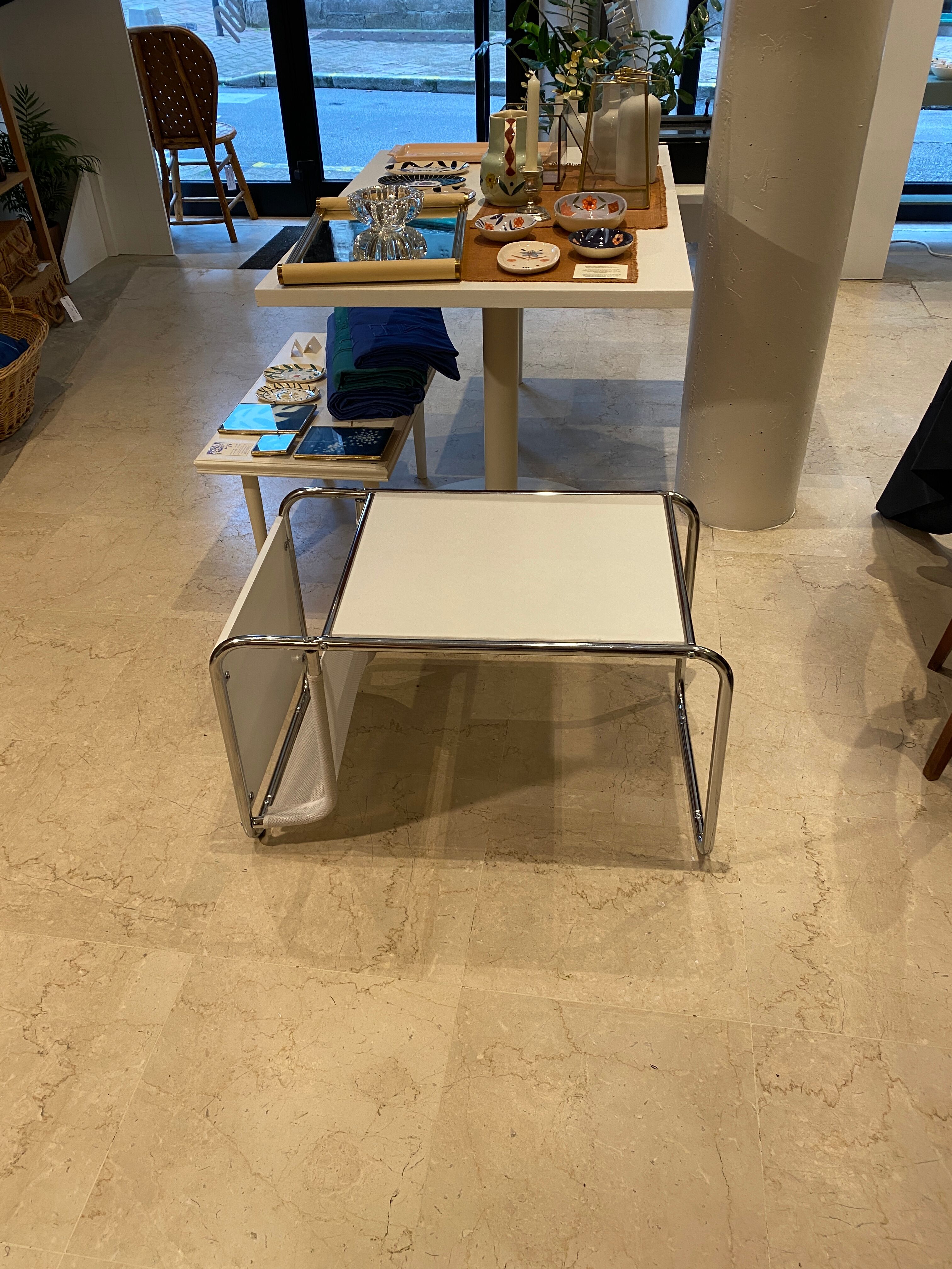 Side table magazine holders