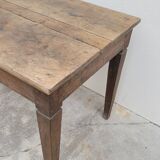 Old rustic farm table in solid oak 19th - 1m12