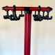 Red and black coat rack design 1980s