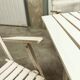 Garden furniture table and 4 armchairs 60's in its juice