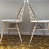 Pair Ercol windsor dining chairs 1960