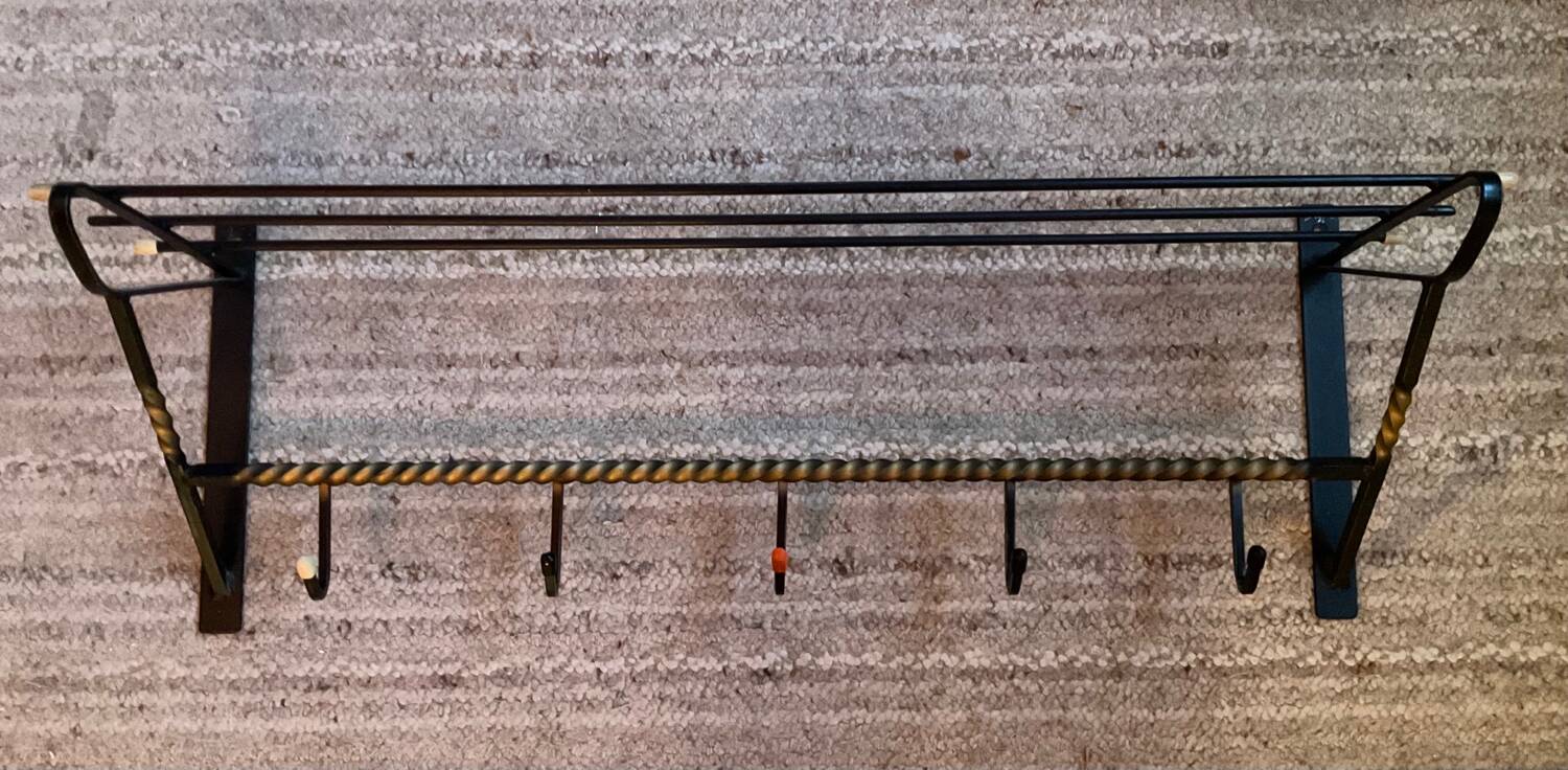 Vintage cloakroom coat rack from the 50s-60s