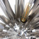 "Gregorian" chrome metal chandelier, contemporary work