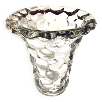 “Honeycomb” vase, Pierre d’Avesn, crystal