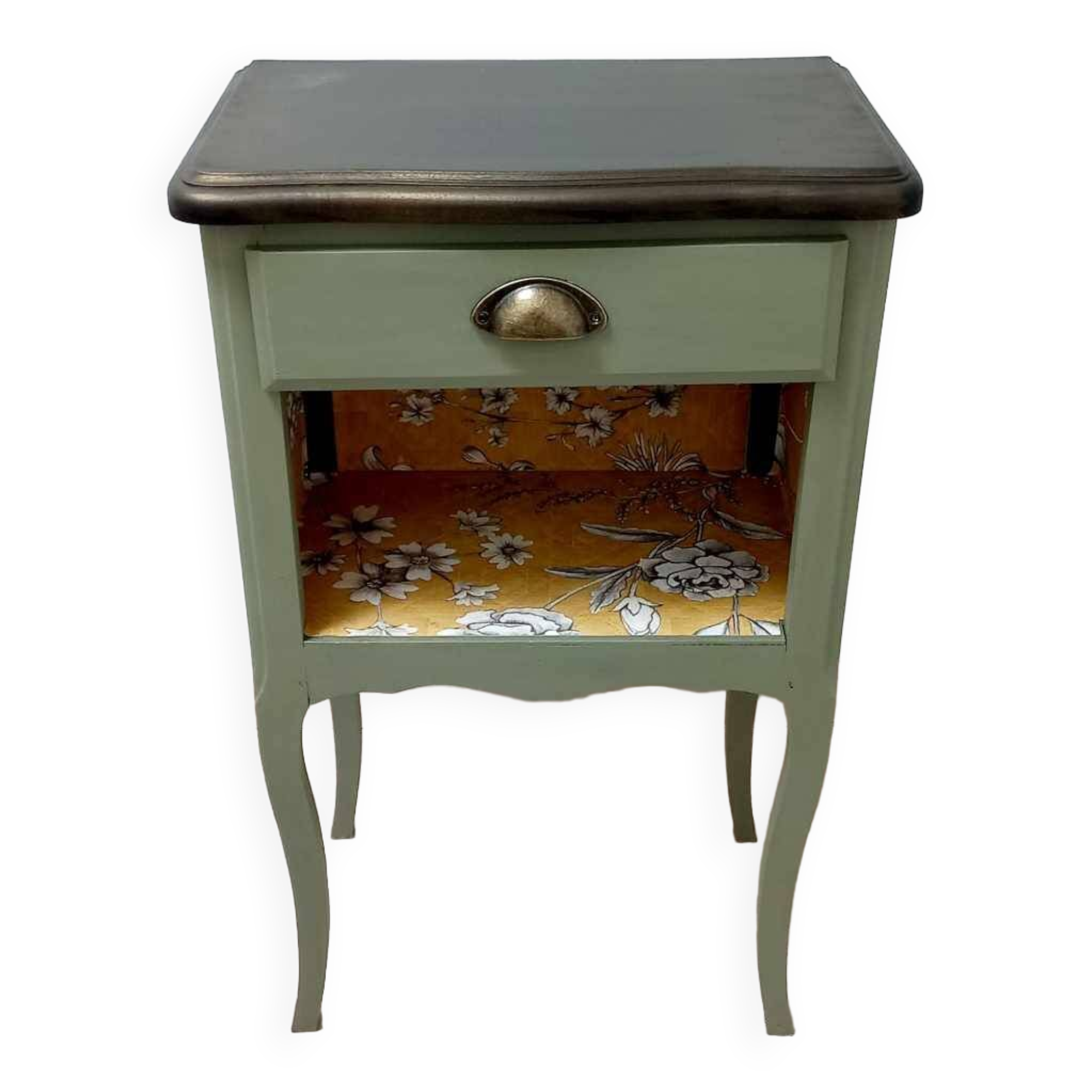 Revamped vintage bedside or occasional cabinet