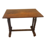 Bistro table with patinated top