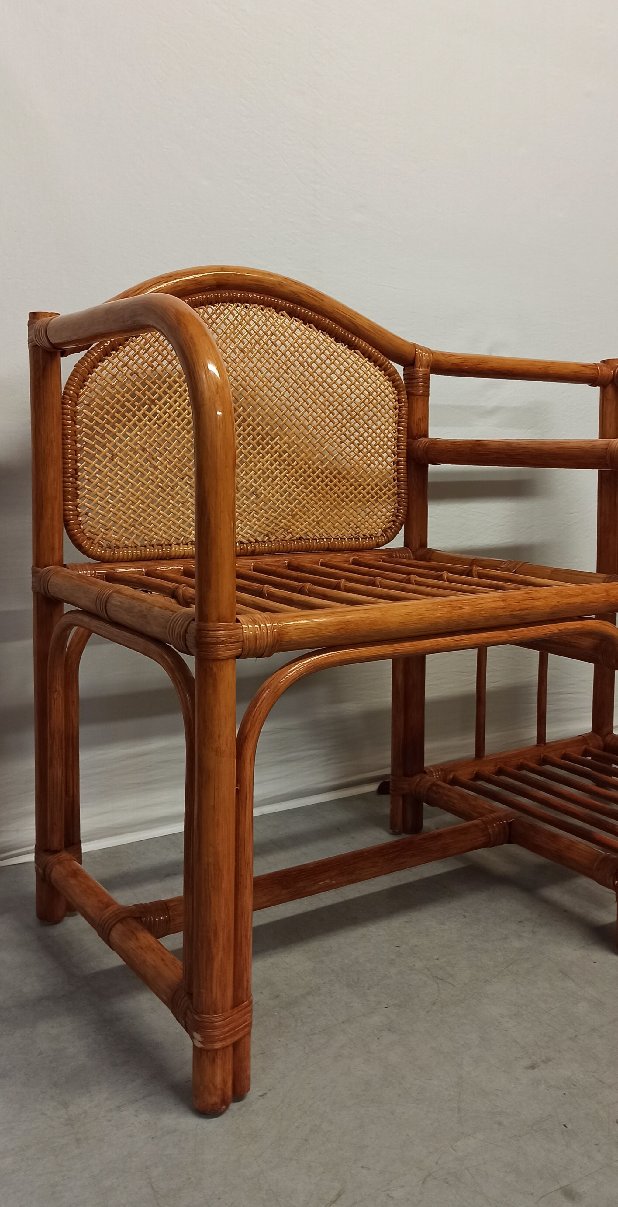 Furniture phone bamboo rattan and wicker