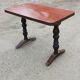 Vintage Bistro Table - Turned Wood - Neo-Rustic 70s Style