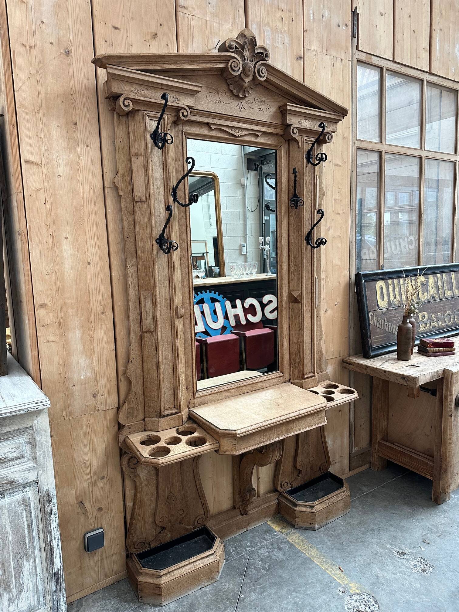19th century oak entrance hall