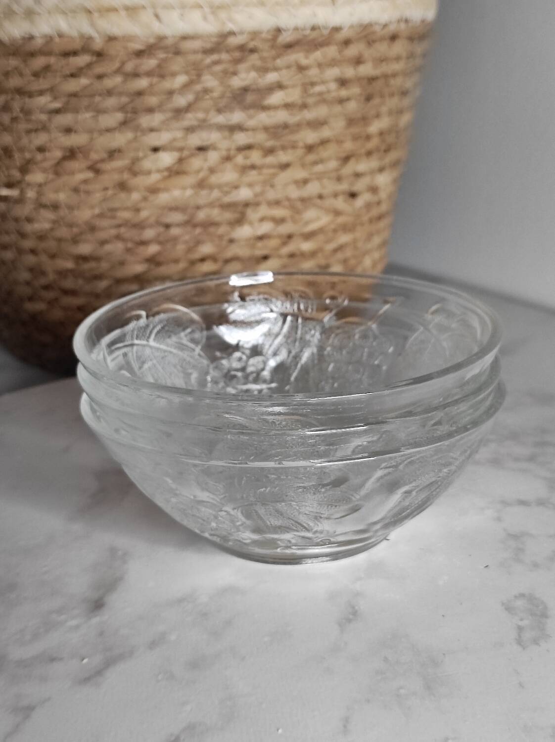 Antique glass bowls