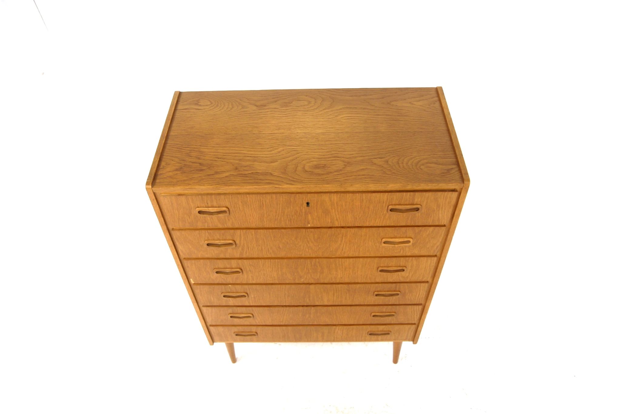 Commode scandinave "tallboy" en teck, Suède, 1960