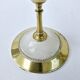 Pair Of Antique Candlesticks In Brass And Alabaster