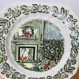 4 dessert plates and cups Merry Christmas Johnson Bros