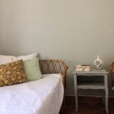 Rattan twin beds