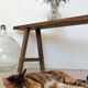 Large raw workshop bench with dowels - wabi-sabi spirit 175 cm