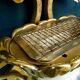 Large Italian gilt metal and crystal glass sconces from Banci Firenze, 1960s, set of 2