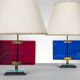 Paire de lampes de table de Pietro Chiesa pour Fontana Arte en verre et laiton