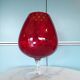Vase verre empoli rouge