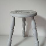 Grey-blue tripod stool