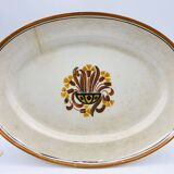 Lot de 2 plats ovale, Creil et Montereau – Modèle œillet.