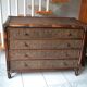Commode vintage rotin bambou