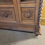 Large solid oak library