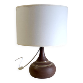 Table lamp with ceramic (stoneware) base - mid 20th century.