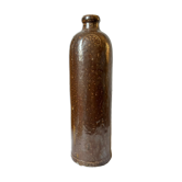 Vintage glazed stoneware bottle Amsterdam