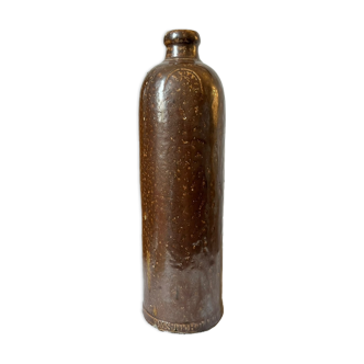 Vintage glazed stoneware bottle Amsterdam