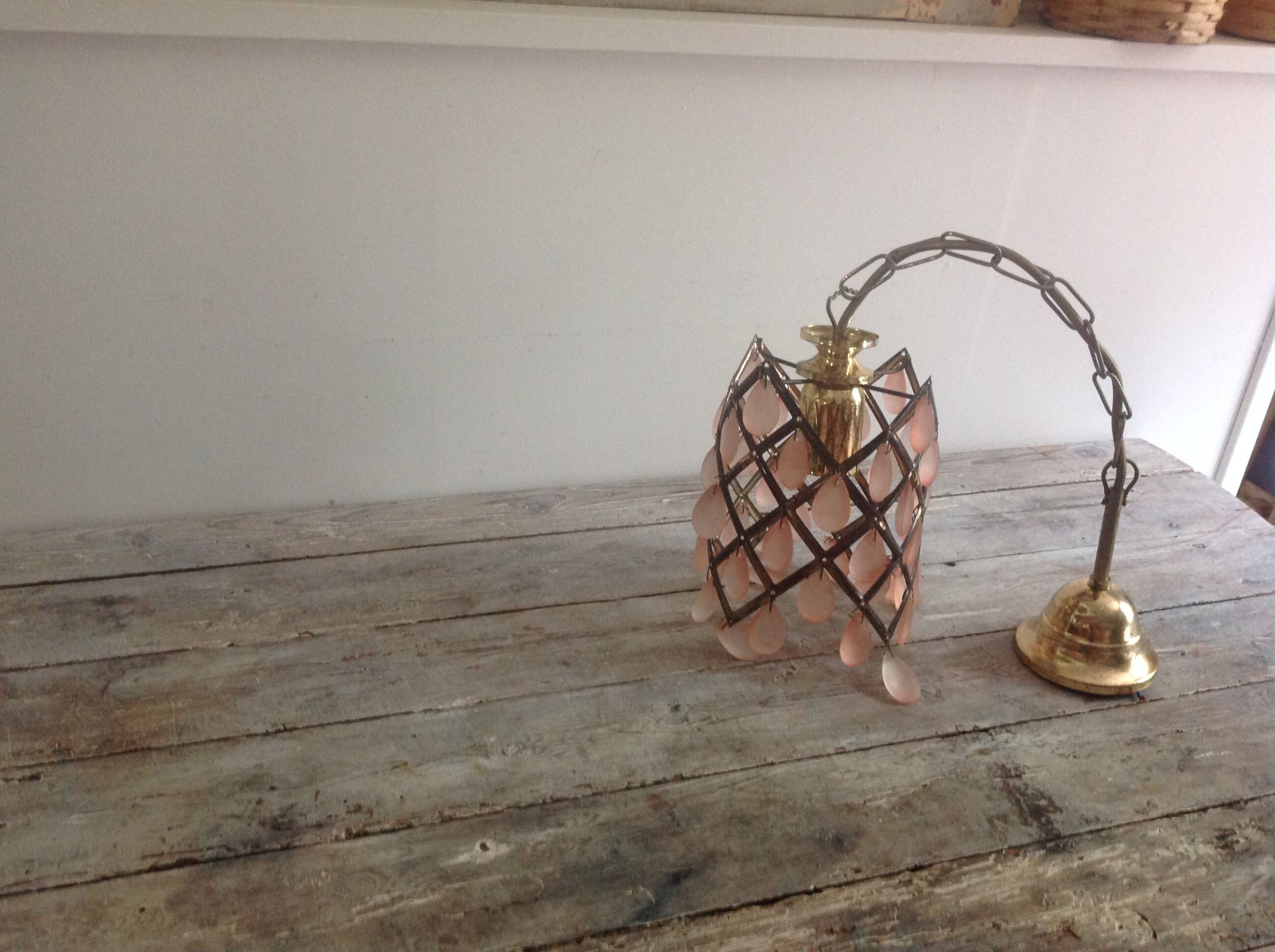 Hanging lamp with stamps