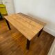Industrial oak wood table