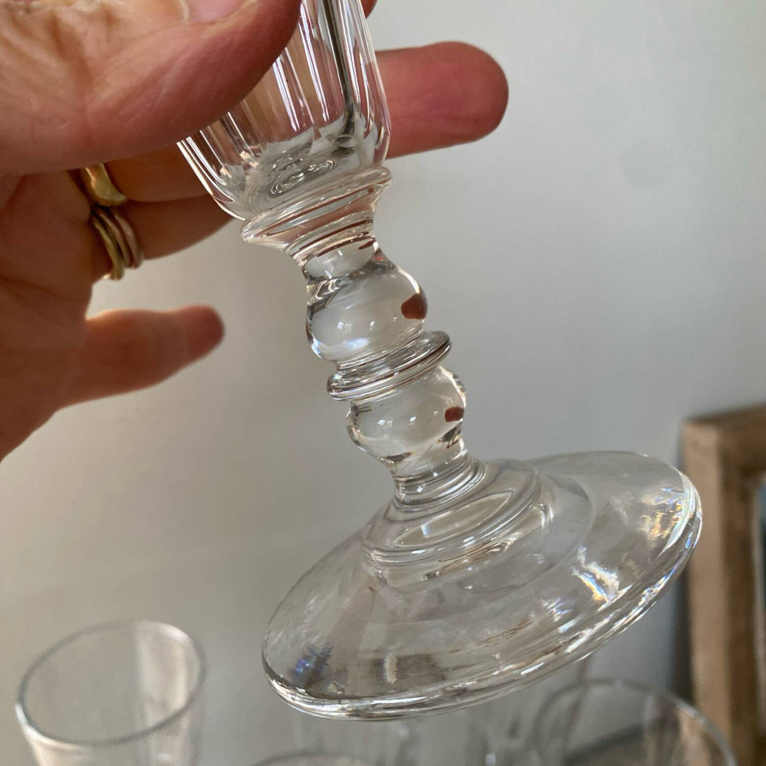 6 coupes Baccarat service Clermont