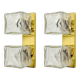 Set of 2 Ice Cube Wall Lamps or Flush Lights by J.T. Kalmar